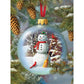 Bits and Pieces Jigsaw Puzzles for Adults Snowman Ornament, Christmas Puzzle - Random Die Cut, No 2 Pieces Alike (500 Piece Puzzle)