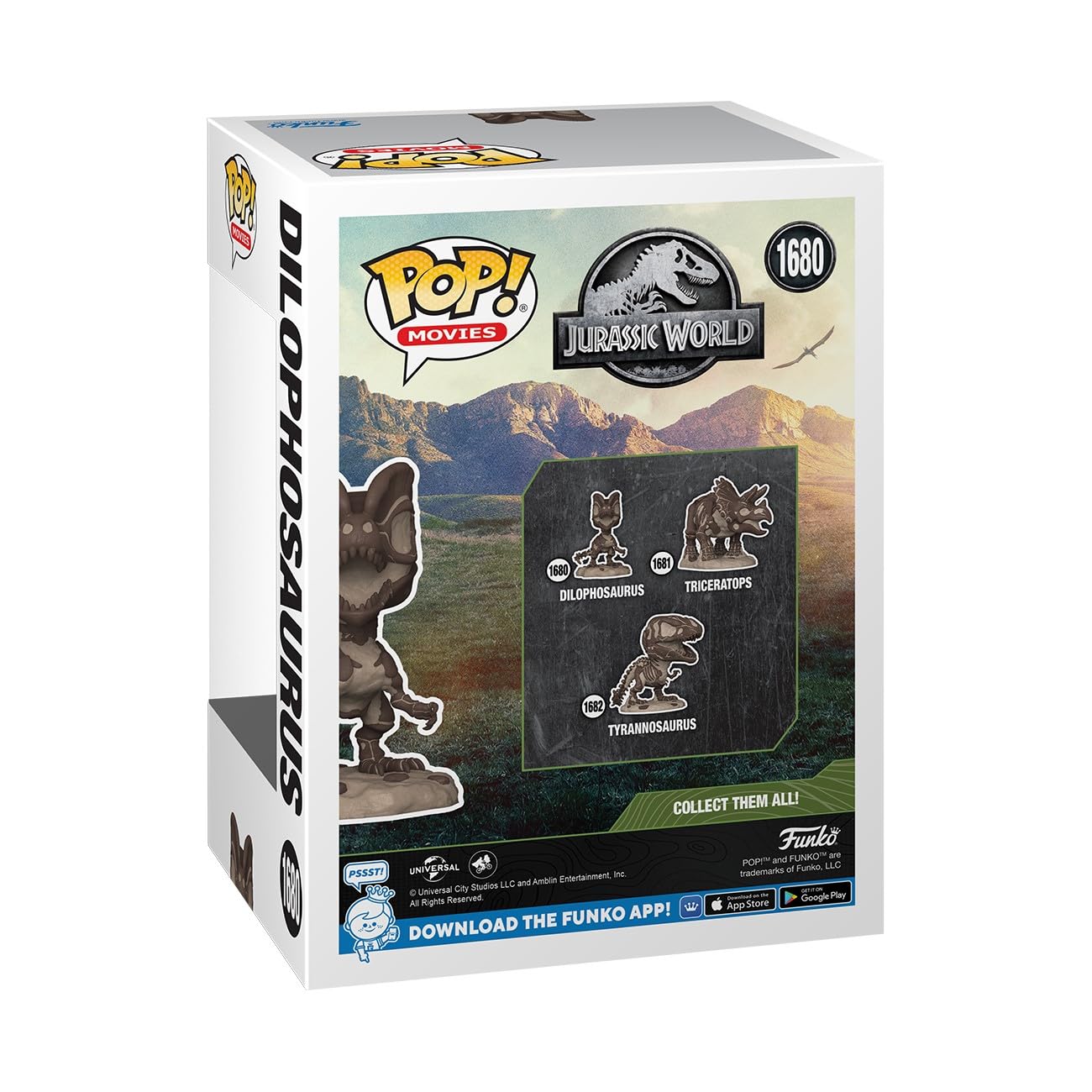 Funko POP! Movies: Jurassic Park Fossil - Dilophosaurus