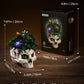 Succulent Skull Planter Flowers Building Set, Botanical Skeleton Pot Collection Building Kit, Horror Plants Home Office Table Decoration Blocks Toys