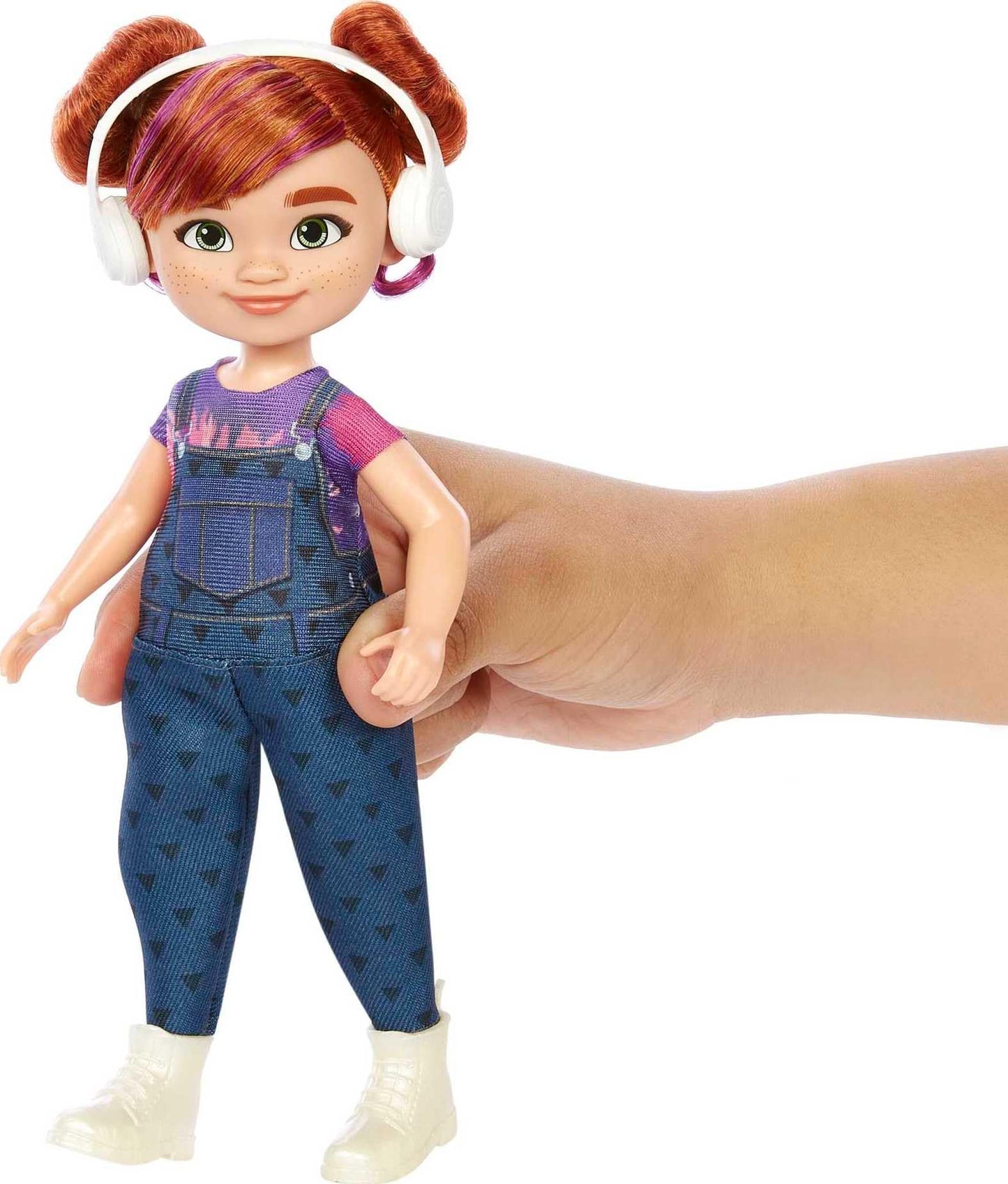 Mattel Karma’s World Switch Stein Doll with Headphones Accessory, Red Hair & Blue Eyes