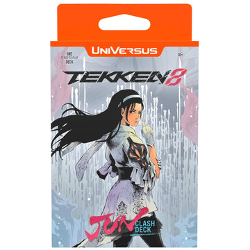UFS Gamse UniVersus Tekken 8: Clash - Jun Ready to Play Character Deck, Collectible Card Game, Paper Play Mat, Officially Licensed