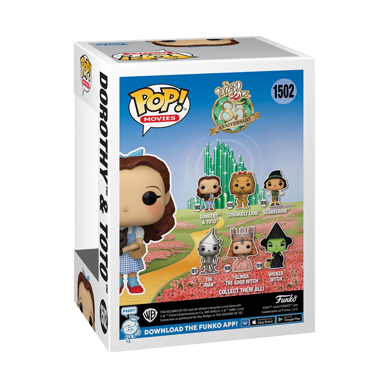 Funko POP! & Buddy: The Wizard of Oz - Dorothy Gale with Toto - Collectable Vinyl Figure - Gift Idea - Official Merchandise - for Kids & Adults