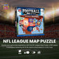 MasterPieces Sports Puzzle - All Teams 500 Piece Jigsaw Puzzle for Adults - NFL League Map Puzzle - 24"x18"