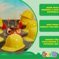 JOYIN 24 Pcs Toy Construction Hard Hats, Soft Plastic Yellow Kids Party Hat, Birthday for Construction Birthday Party, Children’s Engineer,Building