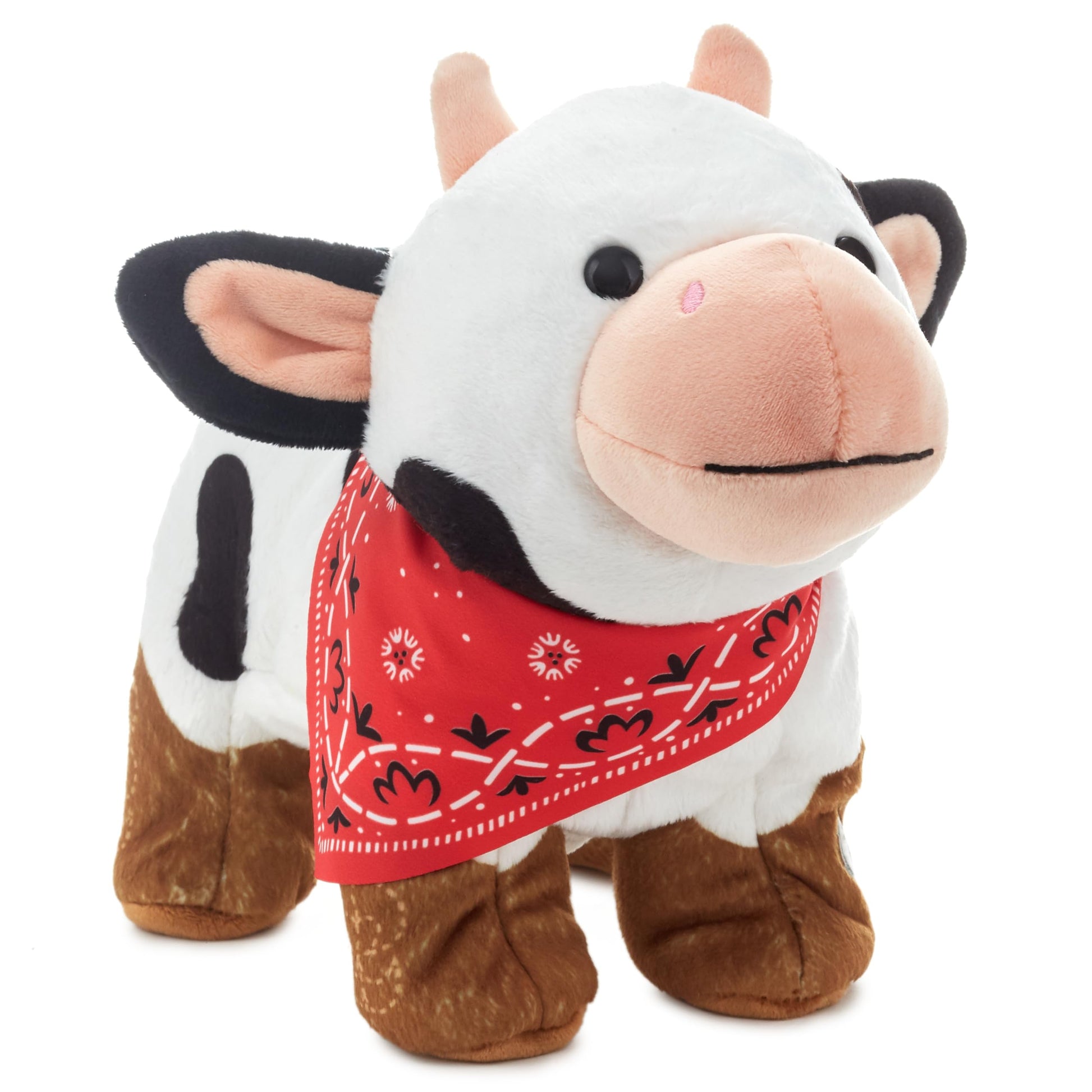 Hallmark Singing Cow Plush Toy with Motion (Boot Scootin' Boogie) Gift for Kids, Friends, Animal Lovers, Easter Gifts for Kids