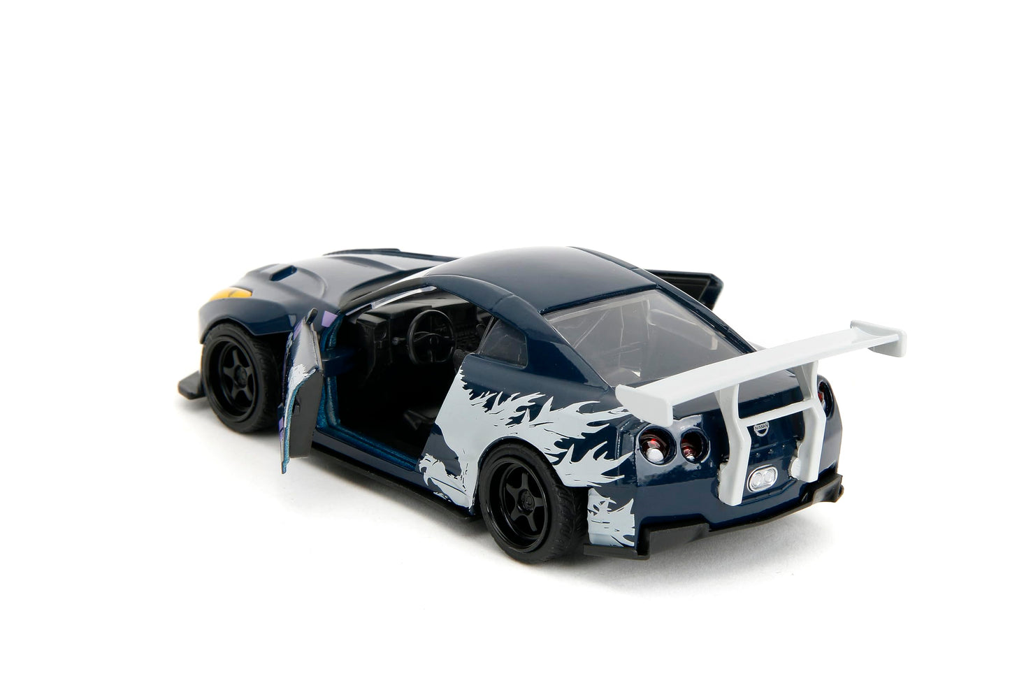 Jada Hollywood Rides 1:32 Scale Die-Cast 2009 Nissan GT-R (R35) Ben Sopra Godzilla - Opening Doors, Rubber Tires - Collectible for Adults - Toho