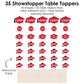 Big Dot of Happiness 2026 Red Graduation Party Centerpiece Sticks - Showstopper Table Toppers - 35 Pieces