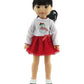 American Fashion World Christmas Snowman Dress for 14-Inch Dolls | Premium Quality & Trendy Design | Dolls Clothes for Popular Brands
