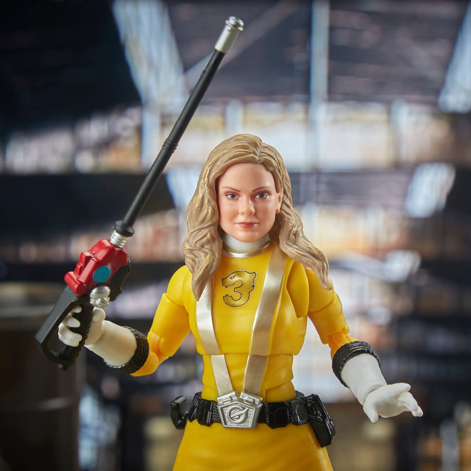 Power Rangers Lightning Collection RPM Yellow Ranger 6-Inch Premium Collectible Action Figure Toy with Accessories, Kids Ages 4 and Up
