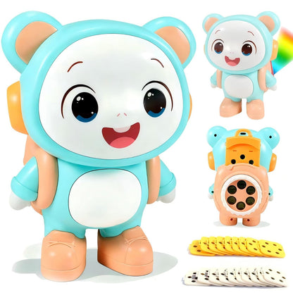 Little Bear Story Dream Projector, Interactive Play & Early Learning Toys for Kids, Includes 11 Fairy Tale Stories & 9 Word Cards, Night Light, Fun