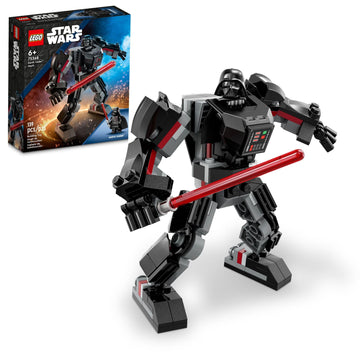 LEGO Star Wars Darth Vader Mech 75368 Buildable Star Wars Action Figure, This Collectible Star Wars Toy for Kids Ages 6 and Up Features an Opening