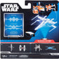 Star Wars Micro Galaxy Squadron T-70 X-wing Starfighter - 5-Inch Vehicle with Fold Out Wings, Droid Socket, and Two 1-Inch Micro Figure Accessories