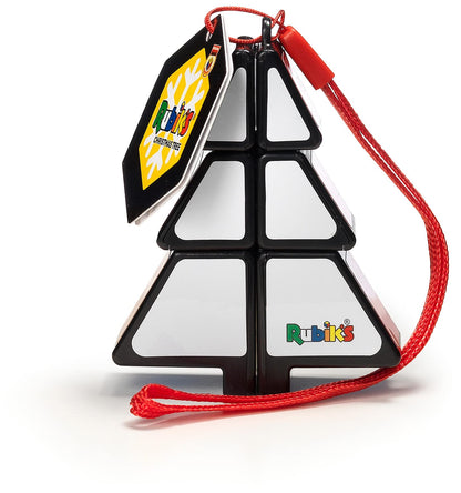 Rubik's Cube Christmas Tree Puzzle Game for Adults & Children, Mini Puzzle Keyring Size 1 x 2 x 3 cm Christmas Tree Decoration Problem Solving