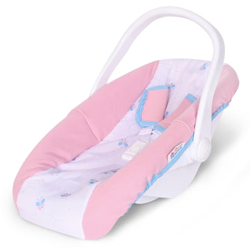 Baby Doll Car Seat Carrier with Base Realistic Toy Carseat for 12-20 Inch Dolls - Portable Travel Seat with Safety Straps & Handle - Kids Pretend Play