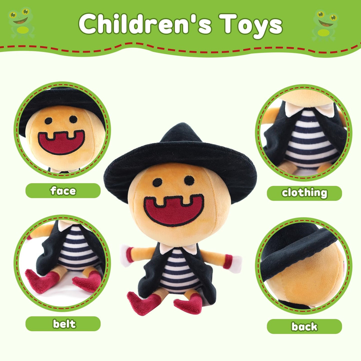 Sew Butiful Pumpkin Boy Doll Cute Plushie Stuffed Yellow Plush Toy Gift for Kids, Girls, Children Birthday Christmas