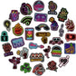 QTL Neon Stickers for Teens & Students Prizes, Waterproof Vinyl Party Favor Stickers, School Rewards, Water Bottle and Laptop, 50PCS