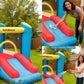 GoGoBounce Inflatable Bounce House with Water Slide & Air Blower, 103"x 78"x 64" Outdoor Bouncy Castle for Kids Ages 3-10, Durable Oxford Fabric