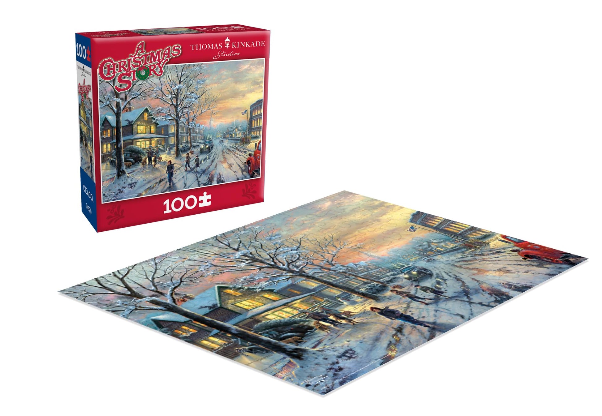 Thomas Kinkade Christmas Story 100 Piece Puzzle for Kids 8+