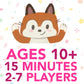 Pet Names: A Game of Endearments, Cute Nickname Game with Plush Fox Bag