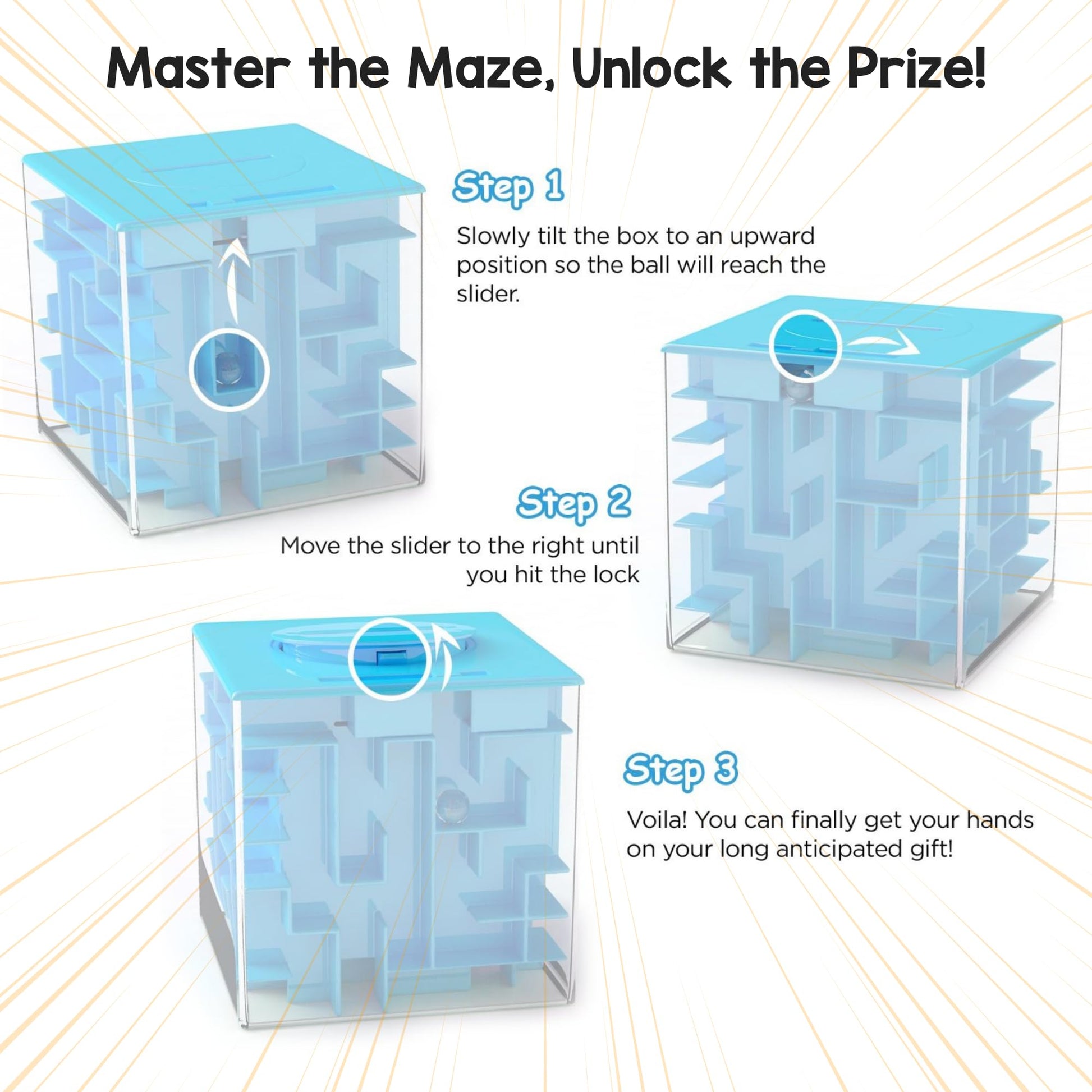 Money Gift Box Puzzle - Most Fun & Annoying Mystery for Adults, Money Box for Cash Gift Pull for Kids, Money Maze Puzzle for Adults Cash for Kids