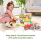 Melissa & Doug Blockables Farm Connectable Wooden Building Blocks Set