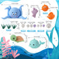 17 PCS Under the Sea Cake Decorations Ocean Animals Cake Topper with Cake Balls Decorations for Under the Sea Theme Boys Girls Baby Shower Birthday