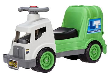 Little Tikes Dirt Diggers Garbage Truck Scoot Ride On with Real Working Horn and Trash Bin for Themed Roleplay for Boys, Girls, Kids, Toddlers Ages 2