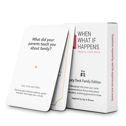 Family Conversation Cards - 52 Guided Prompts & Question Cards for Families - Spark Meaningful Talks, Clarify Wishes & Build Legacy - Conversation