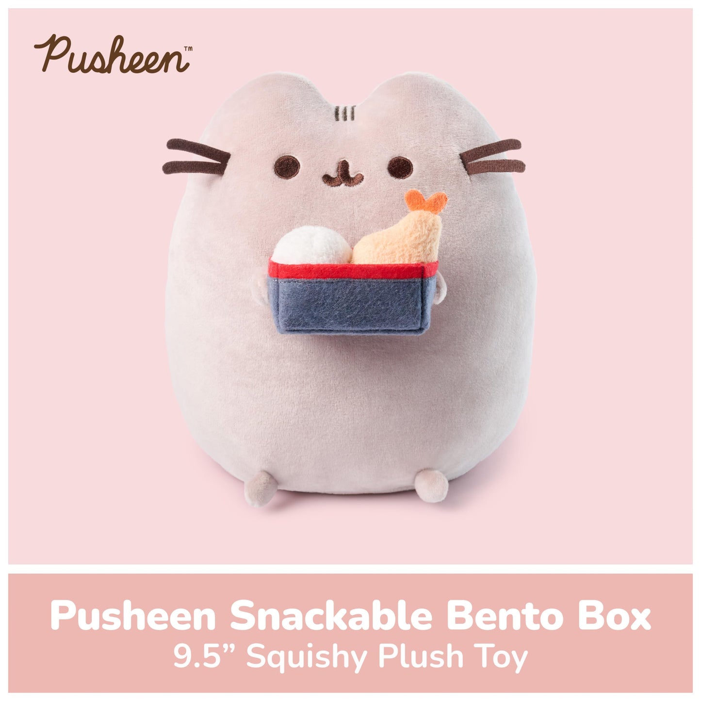GUND Pusheen Bento Box Snackable 9.5-Inch Plush Toy for Ages 8+