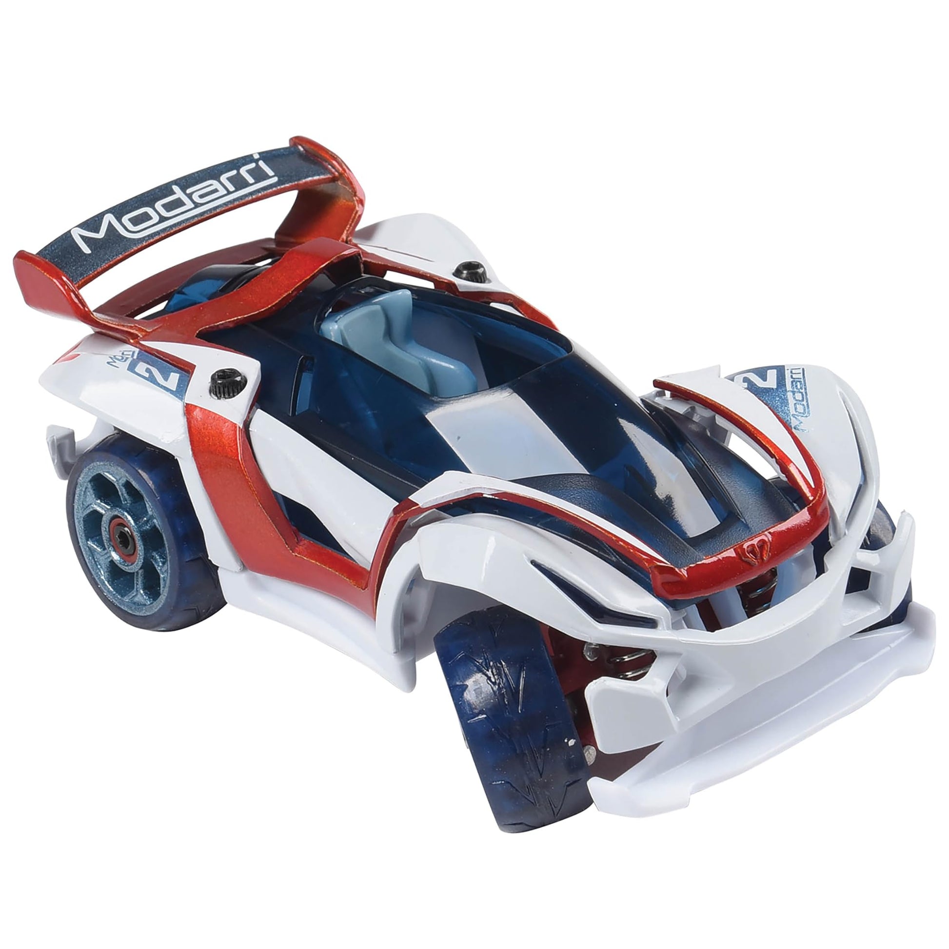 Modarri Delux T1 Track Car Red | Stem Educational Toy Cars | Make a Model Car - Design Your Own Working Race Cars | Fun and Functional Building Toys