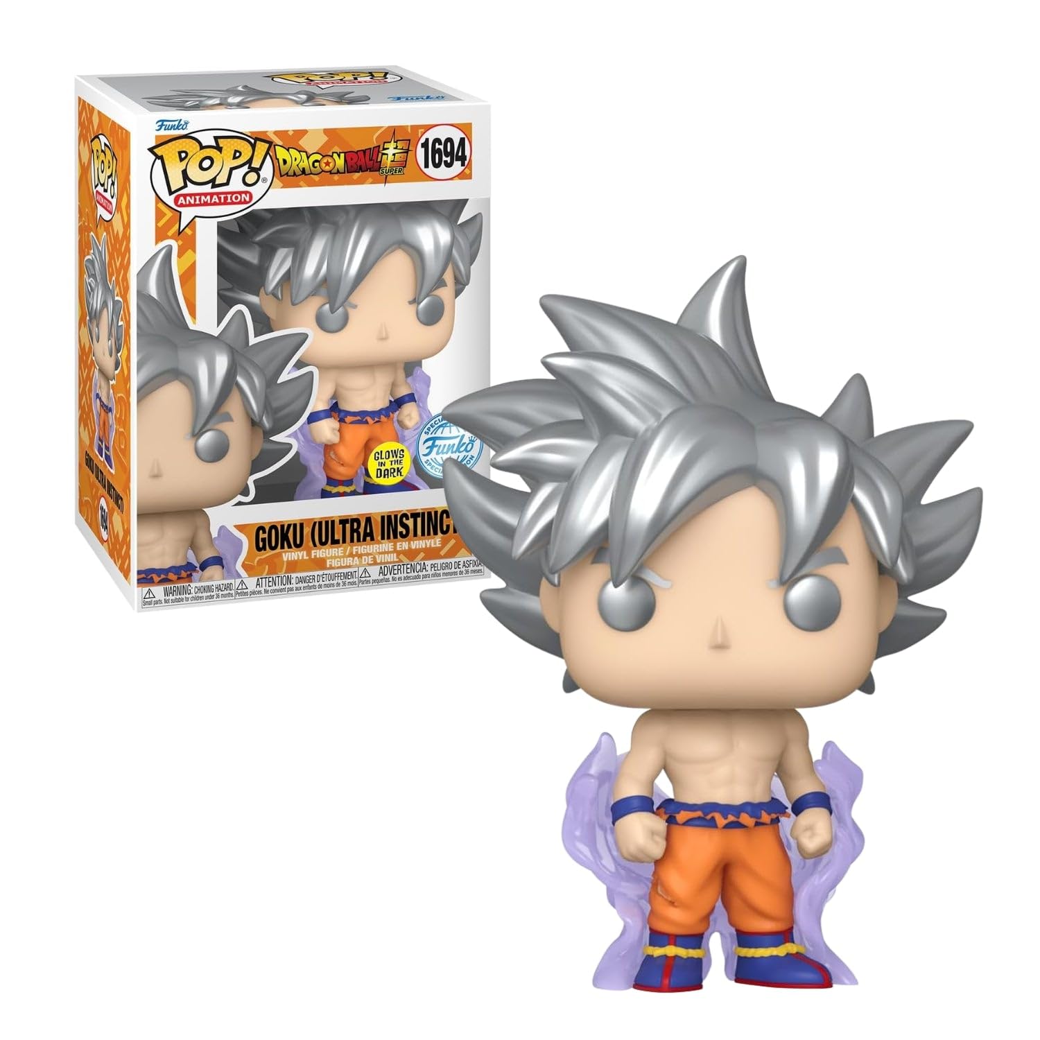 Funko Pop Goku (Ultra Instinct) Glows in The Dark Special Edition 1694