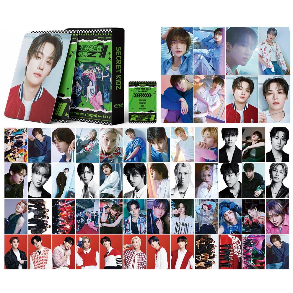 6Pack/330Pcs Skz Photocards Set Stray Album Photo Cards Lomo Cards Merch for Stay Fans Gifts