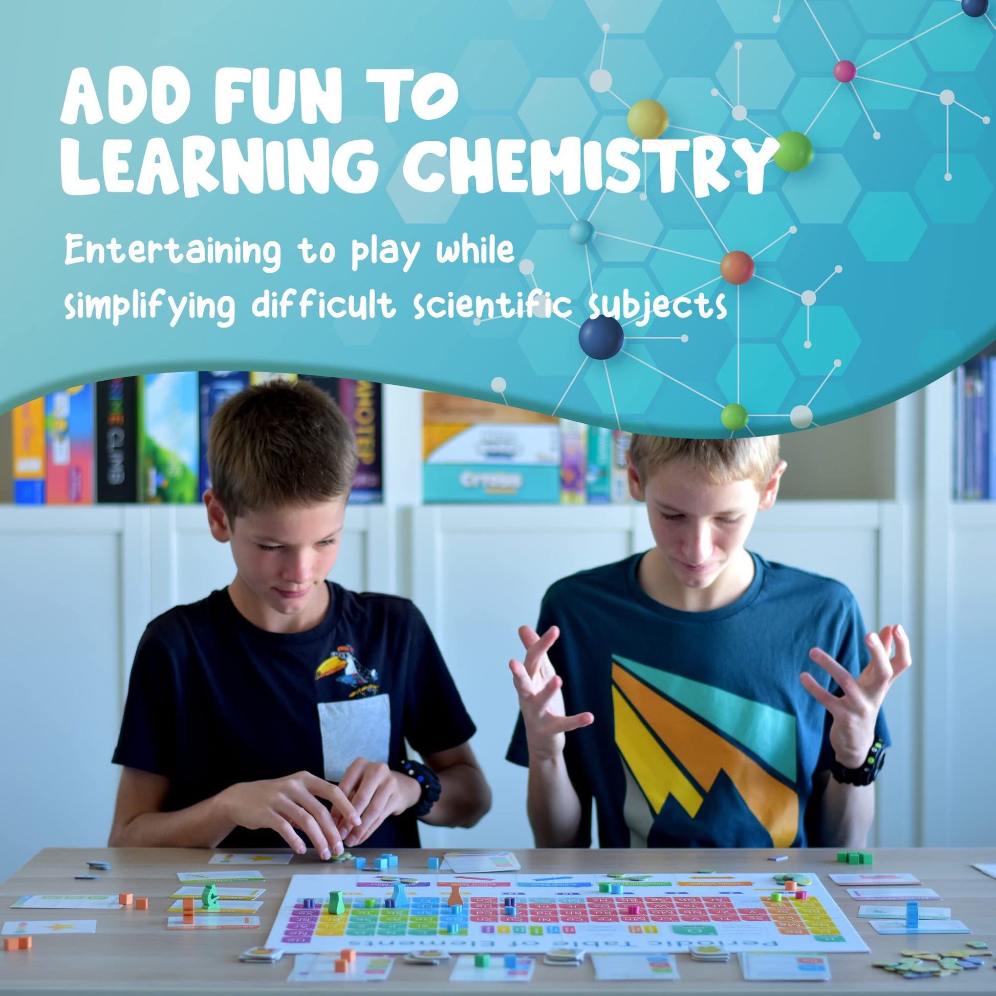 Periodic: A Game of the Elements | Periodic Table Board & Card Game About Atoms, Elements & Compounds | A Strategy Board Game for Gamers & Educational