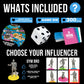 Influencers in the Wild Board Game - 2-6 Players - Built by Tank Sinatra & Tank's Good News - Social Media Board Games for Adults, Social Media