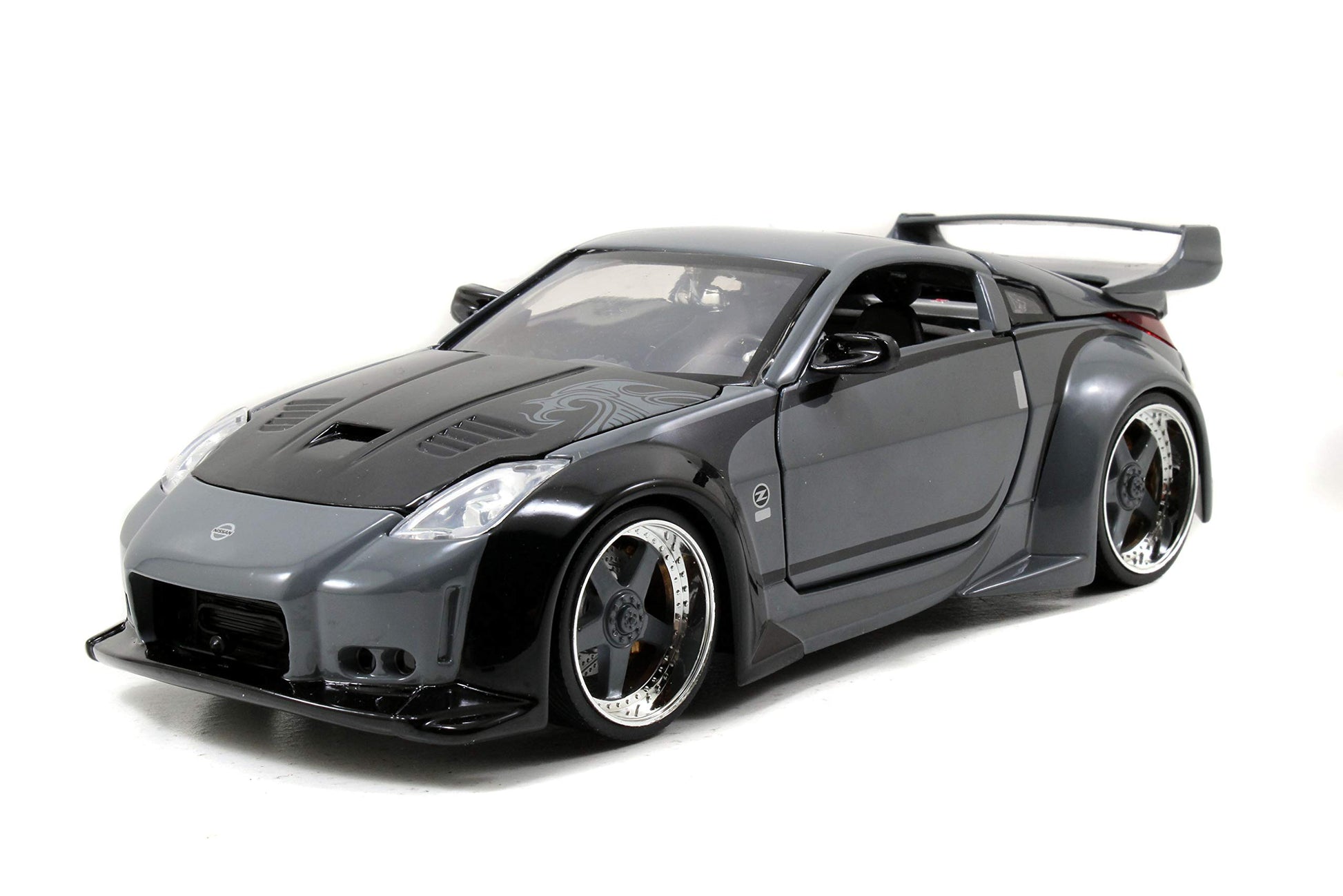 Jada Fast & Furious D.K.'s 2003 Nissan 350Z - 1:24 Scale Diecast Model Toys - Opening Doors, and Hood - for Collectors and Enthusiasts 8+ - Grey