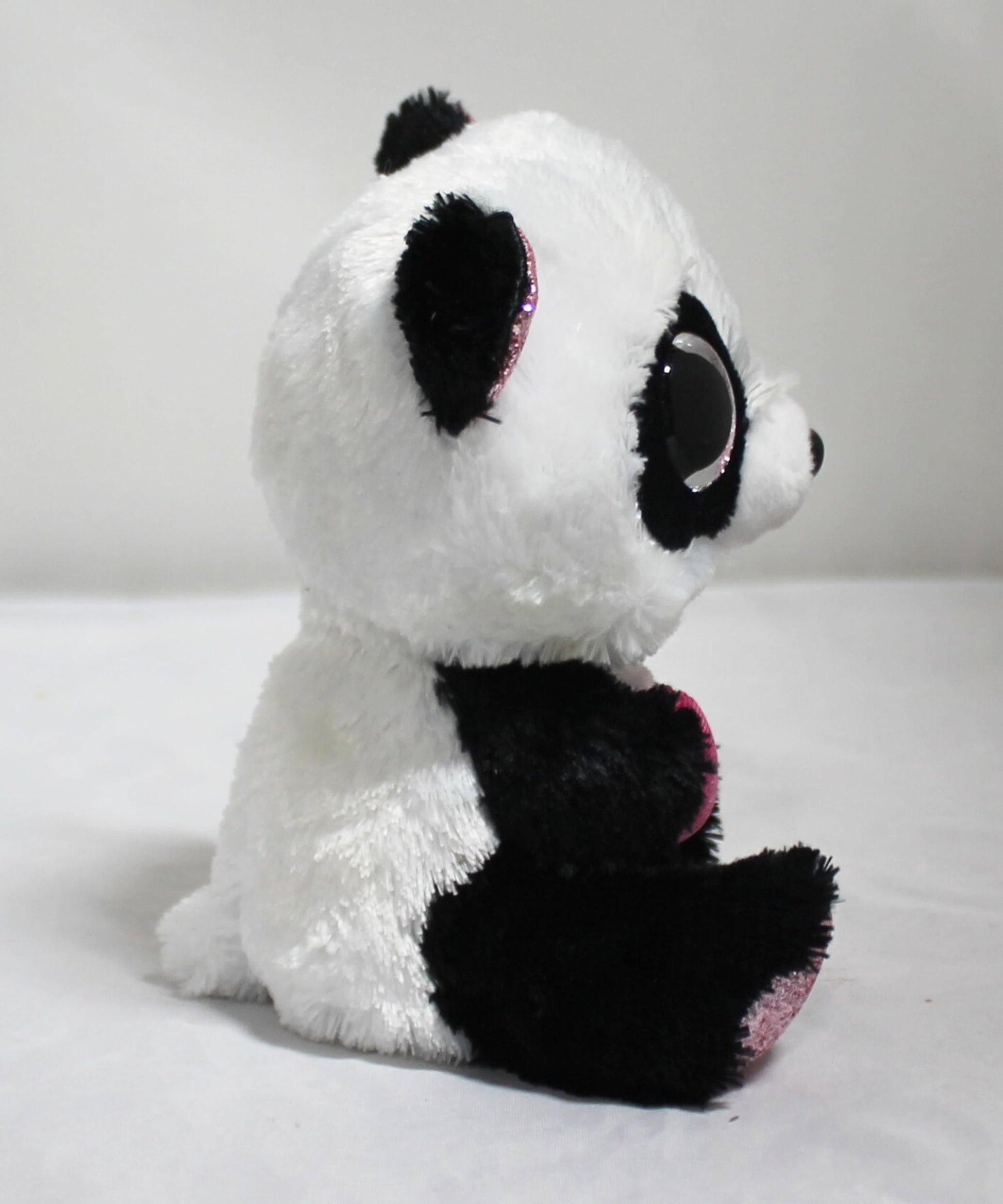 Ty Beanie Boo's-Plush Esme The Panda 15cm-TY36538, TY36538, White, Black, Pink, Small