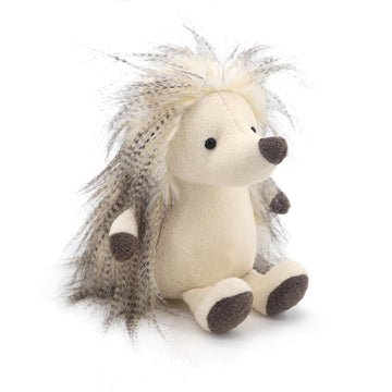 JamieCare 10''Lovely Cute Hedgehog Plush Soft Animal Toys,Cartoon Gifts Comfortable Bedroom Decation,Birthday Halloween Presents Boy,White
