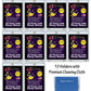 10-Count Pro-Mold 35pt. Magnetic One-Touch Card Holders Holds Sleeved Card USA Made with Cleaning Cloth, Gold