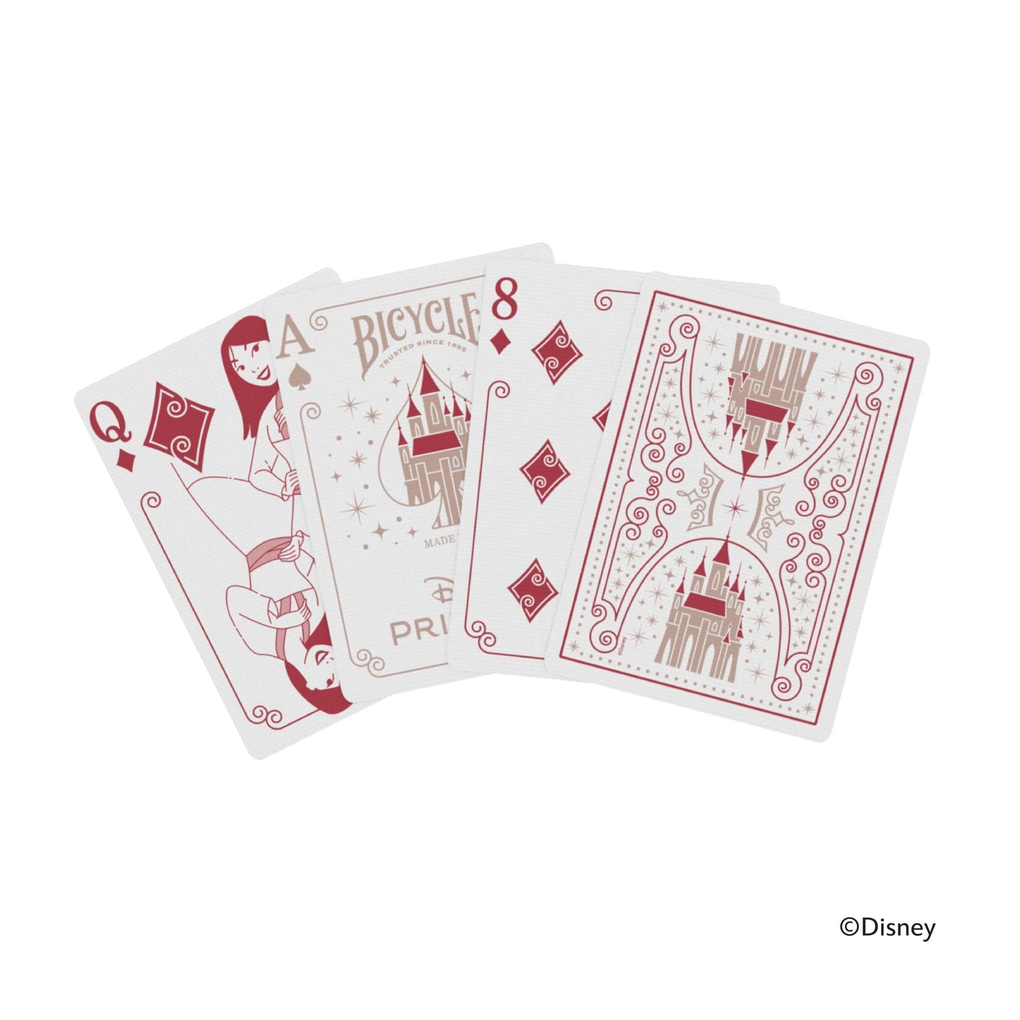 Bicycle Disney Princess Special Edition Playing Cards - Collectible Deck of Cards for Kids Card Games Featuring Characters from Mulan, Hercules