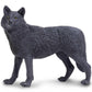 Safari Ltd. Black Wolf Figurine - Realistic 5.3" Figure - Educational Toy for Boys, Girls, and Kids Ages 1+
