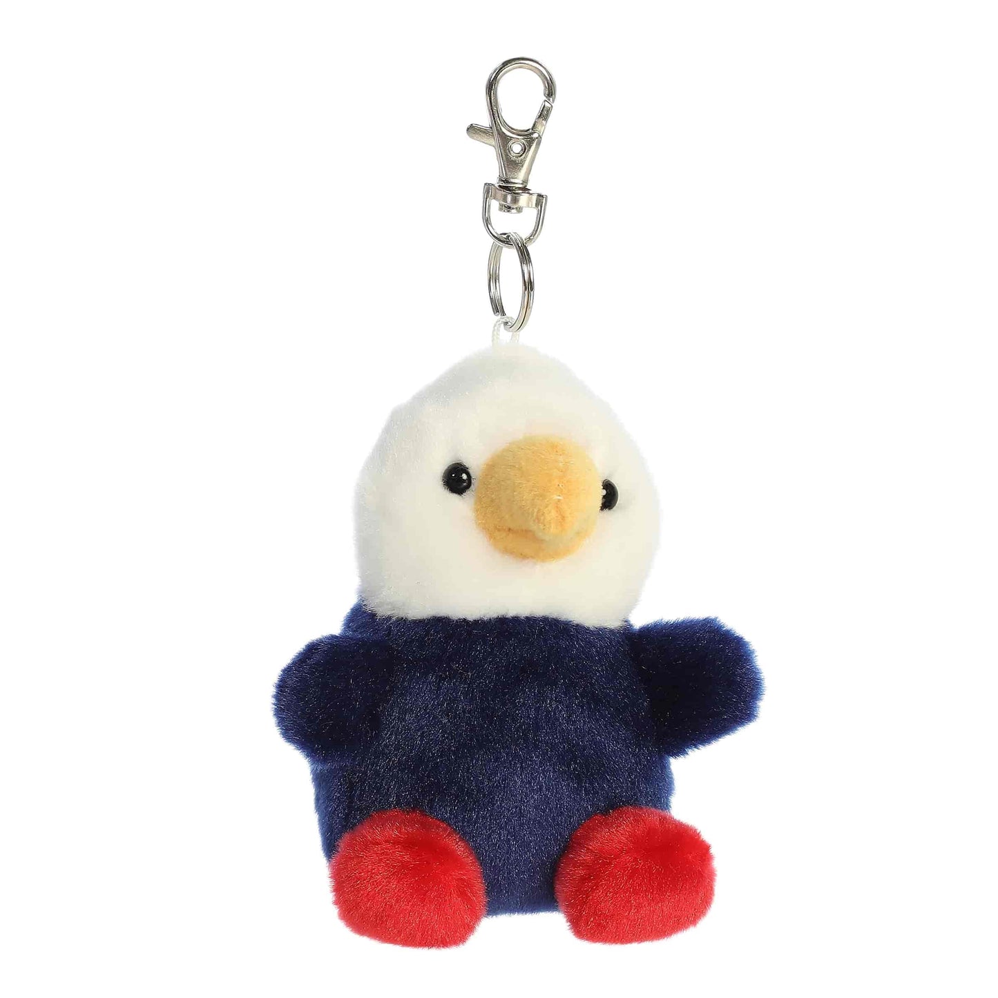 Aurora® Adorable Palm Pals™ Patriot Eagle™ Clip-On - Fun Collectible Plush for Kids and Adult Collectors - Perfect for Decorating Rooms and Birthday