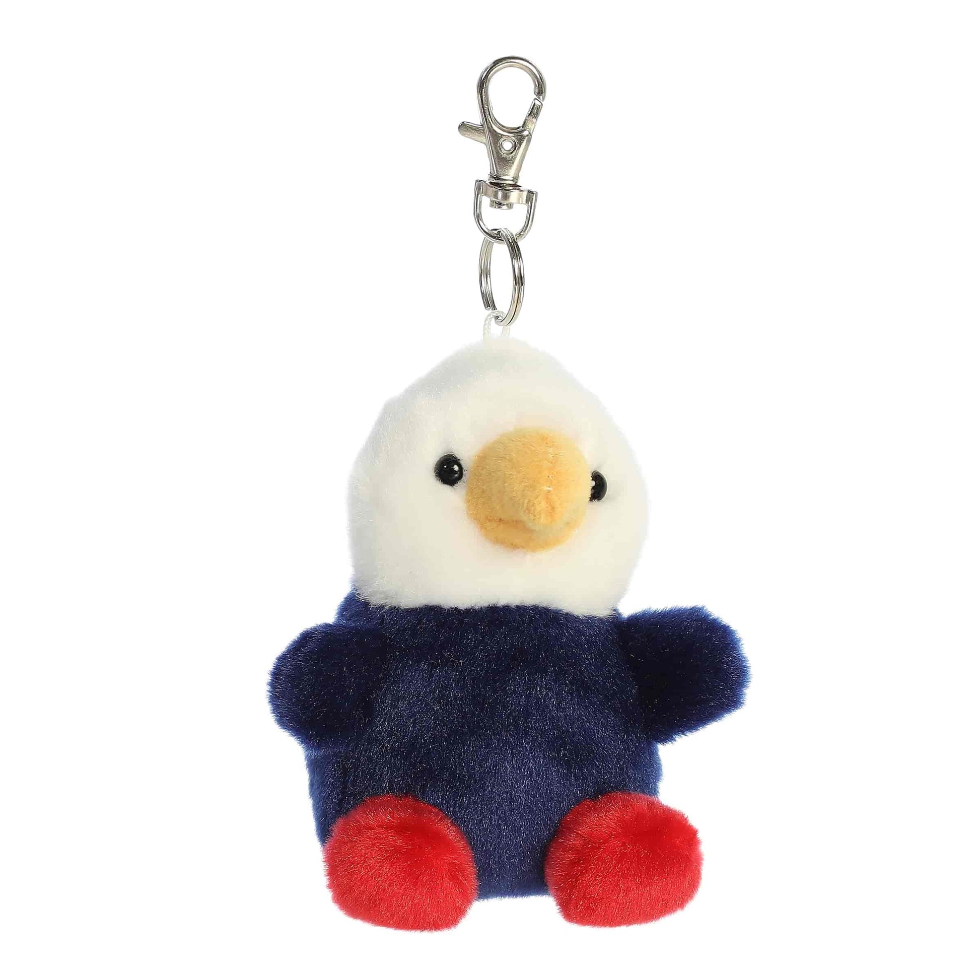 Aurora® Adorable Palm Pals™ Patriot Eagle™ Clip-On - Fun Collectible Plush for Kids and Adult Collectors - Perfect for Decorating Rooms and Birthday