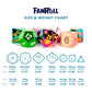 FanRoll Mystery Misfit Metals: Bag of 7 Assorted Polyhedral 16mm Metal Dice