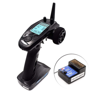 Flysky FS-GT5 2.4GHz 6 Channels AFHDS RC Transmitter with FS-BS6 Receiver for RC Car Boat