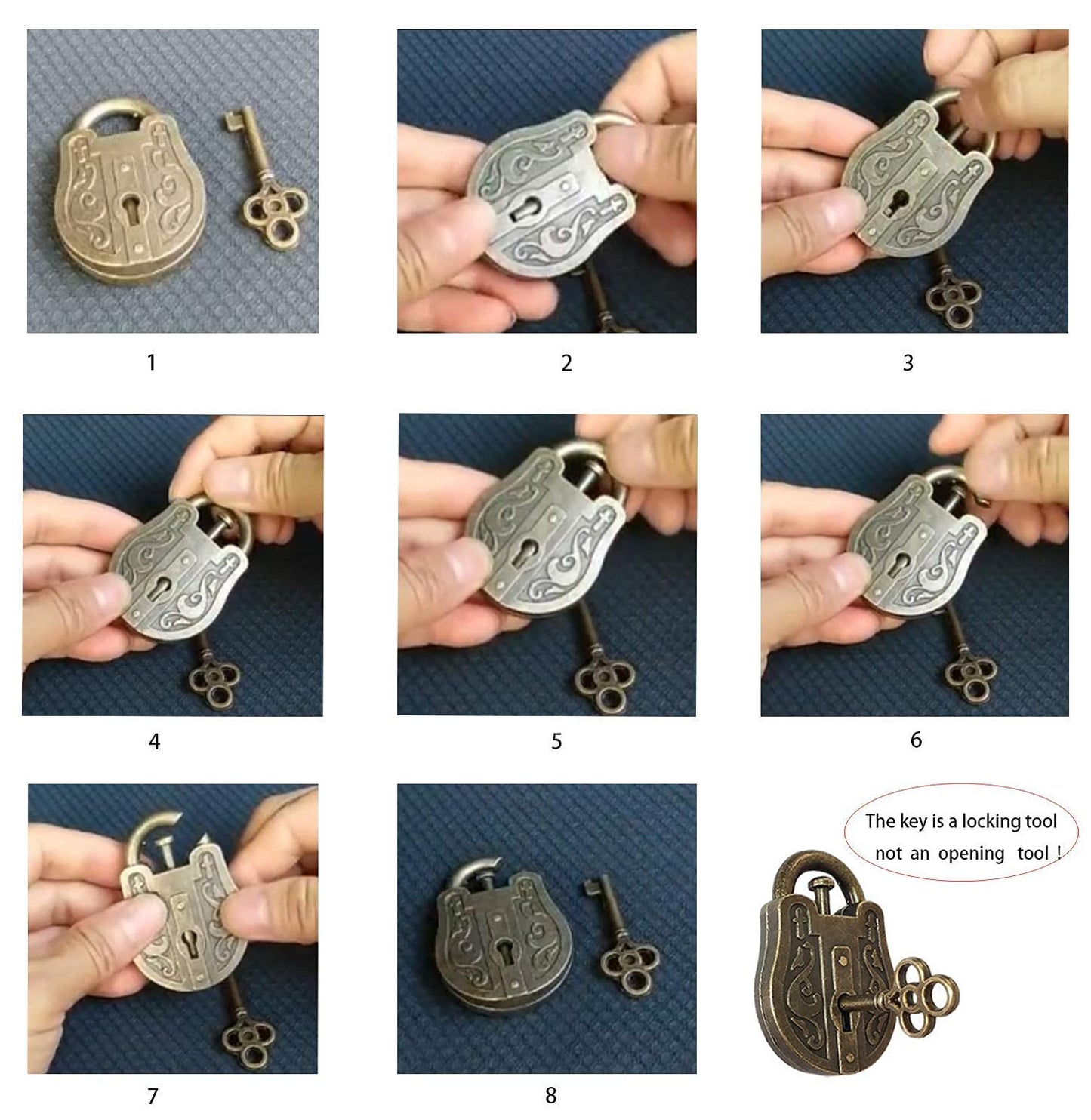 SHUYUE Lock and Unlocking 3D Brain Teasers Puzzles Cast Metal Disentanglement Puzzles for Kids and Adults