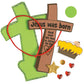 Fun Express Jesus was Born Cross Ornament Craft Kit - Crafts for Kids and Fun Home Activities - VBS Vacation Bible School Supplies/Decor
