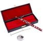 Dselvgvu Miniature Bassoon with Stand and Case Mini Musical Instrument Bassoon Replica Collectible Figurines Dollhouse Accessories Model Home