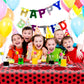 Ladybug Party Tableware Sets,20 Plates and 20 Napkins and Tablecloth87 '' x 52 '',Ladybug Theme Party Decorate Supplies