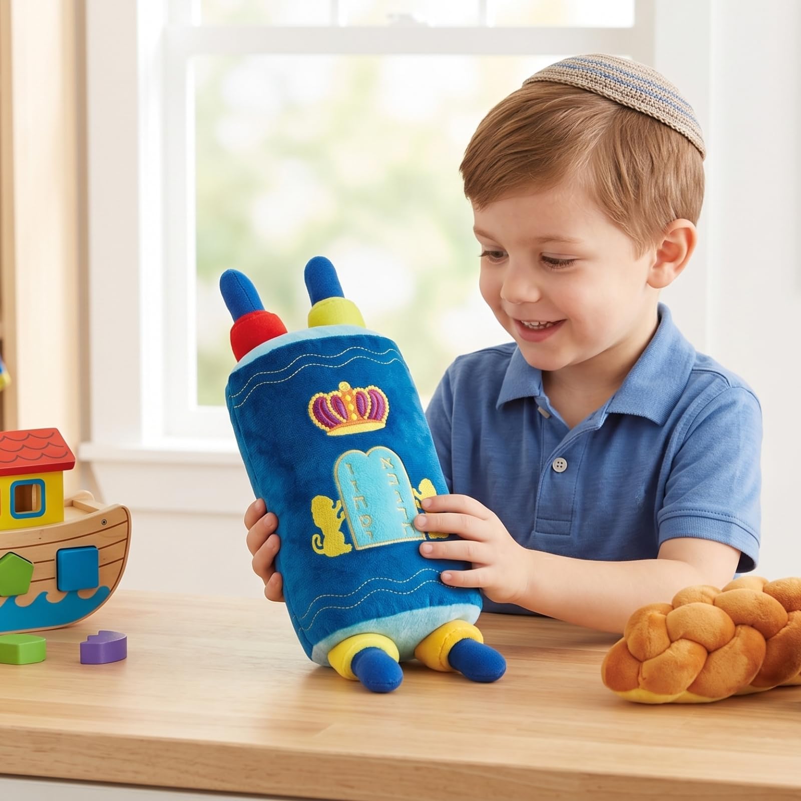 Rite Lite My Soft Torah Plush Toy Shabbat Gifts Educational Judaica Shabbos Hebrew Simchat Jewish Gifts Fun & Educational Party Favors | Ideal