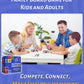 Pattern Matching Board Game for Kids & Adults, Family Night Board Games, Block Puzzle Games for Kids, Ages 3+ to 99 yrs, Play 1 to 5 Players